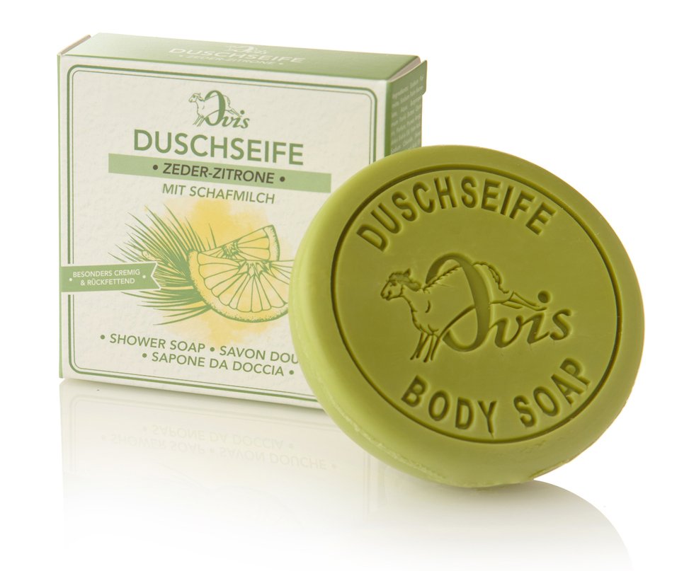 Duschseife Zeder-Zitrone verp. 7,5 cm 100 g