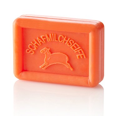 Blutorange Seife-orange-eckig-100g