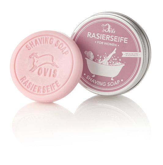 Rasierseife für Frauen 100g Aludose bedruckt verpackt