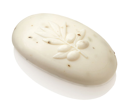 Olivenöl - Seife oval weiß - 110g