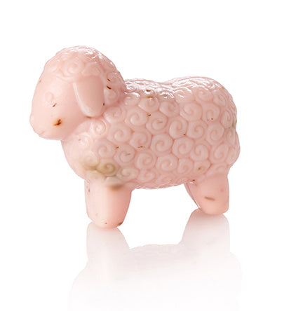 Wollschaf-groß-Seife Rose -100g